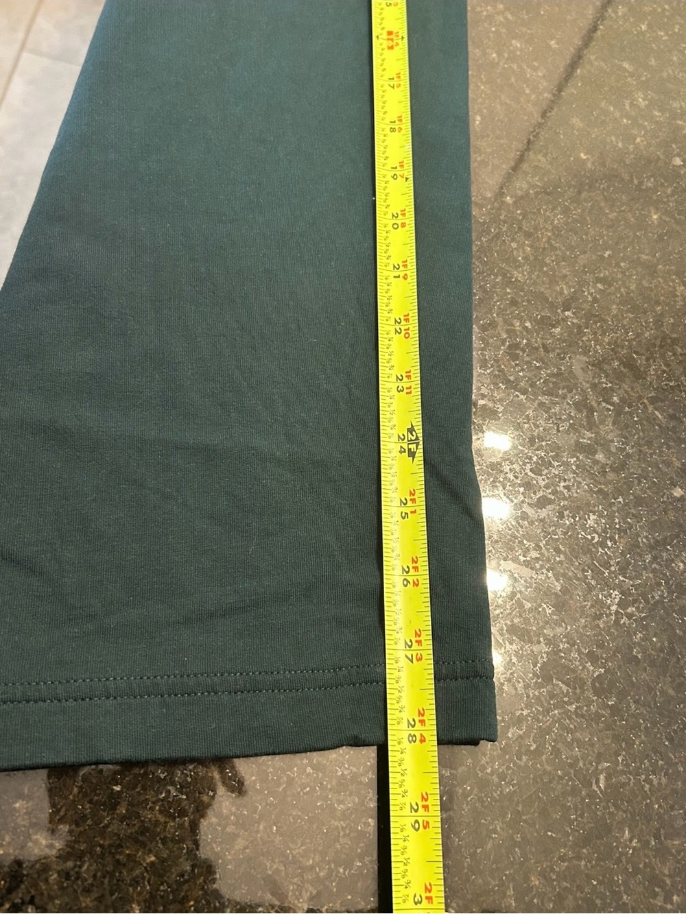 Pure Jill Affinity French Terry Slim Leg Pants XL Petite Dark Teal Pima Cotton - Picture 10 of 11